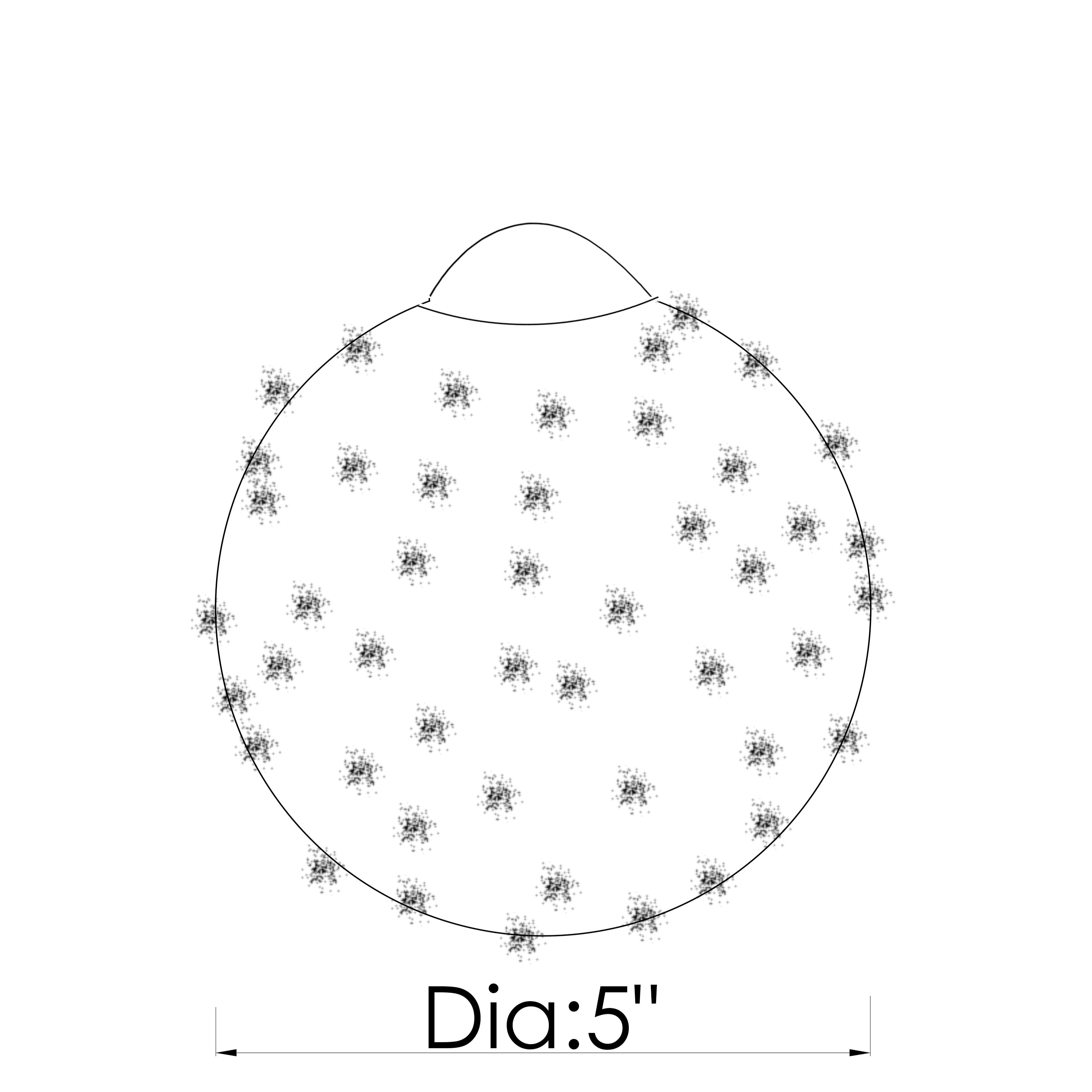 CH-D2STC-1R Cosmopolitan Pendant Clear Morning Star