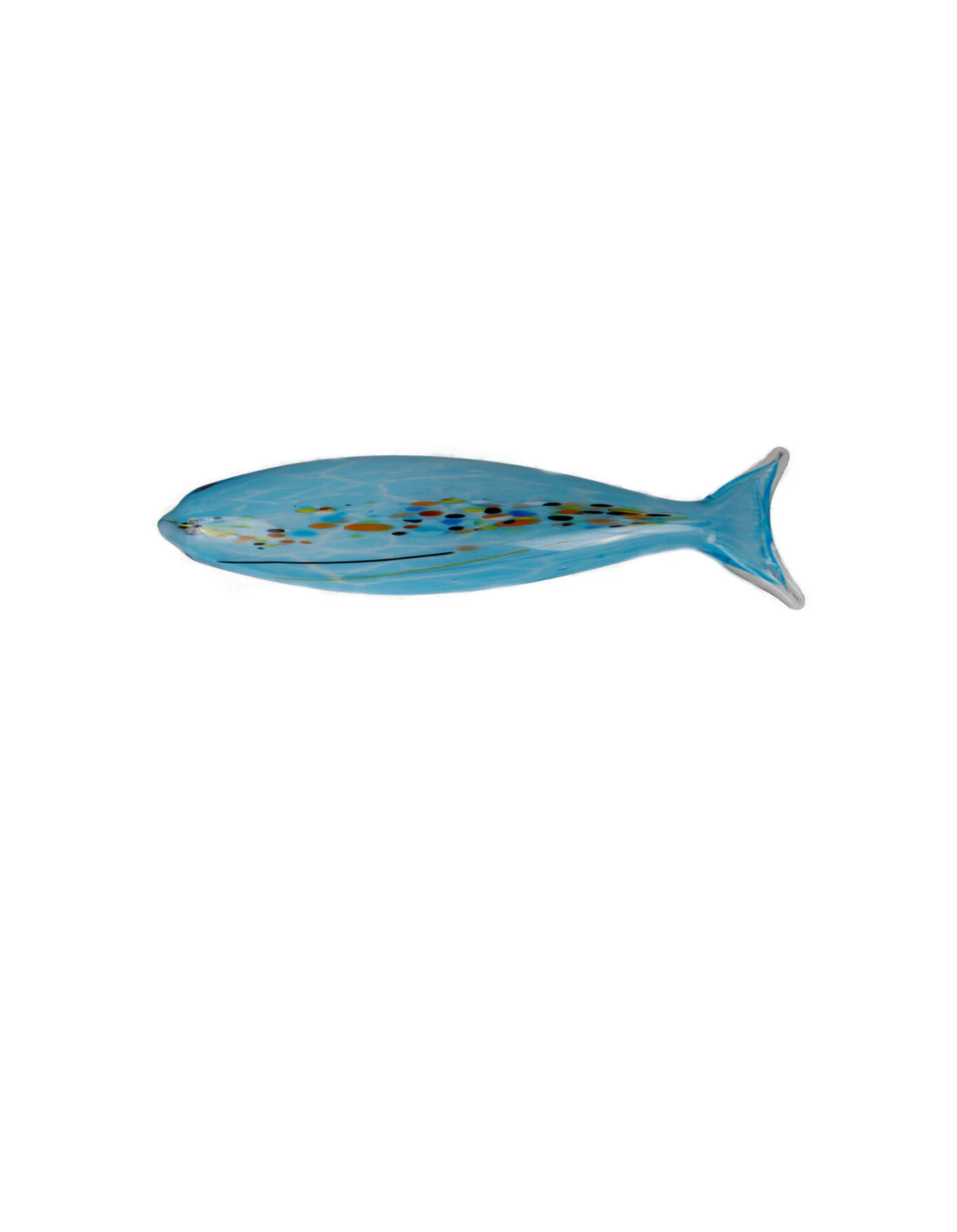 Glass Fish Art For Hanging On Walls | Light Blue With Spots | 17 to 18 ... - Blue Glass Fish Art Contemporaries