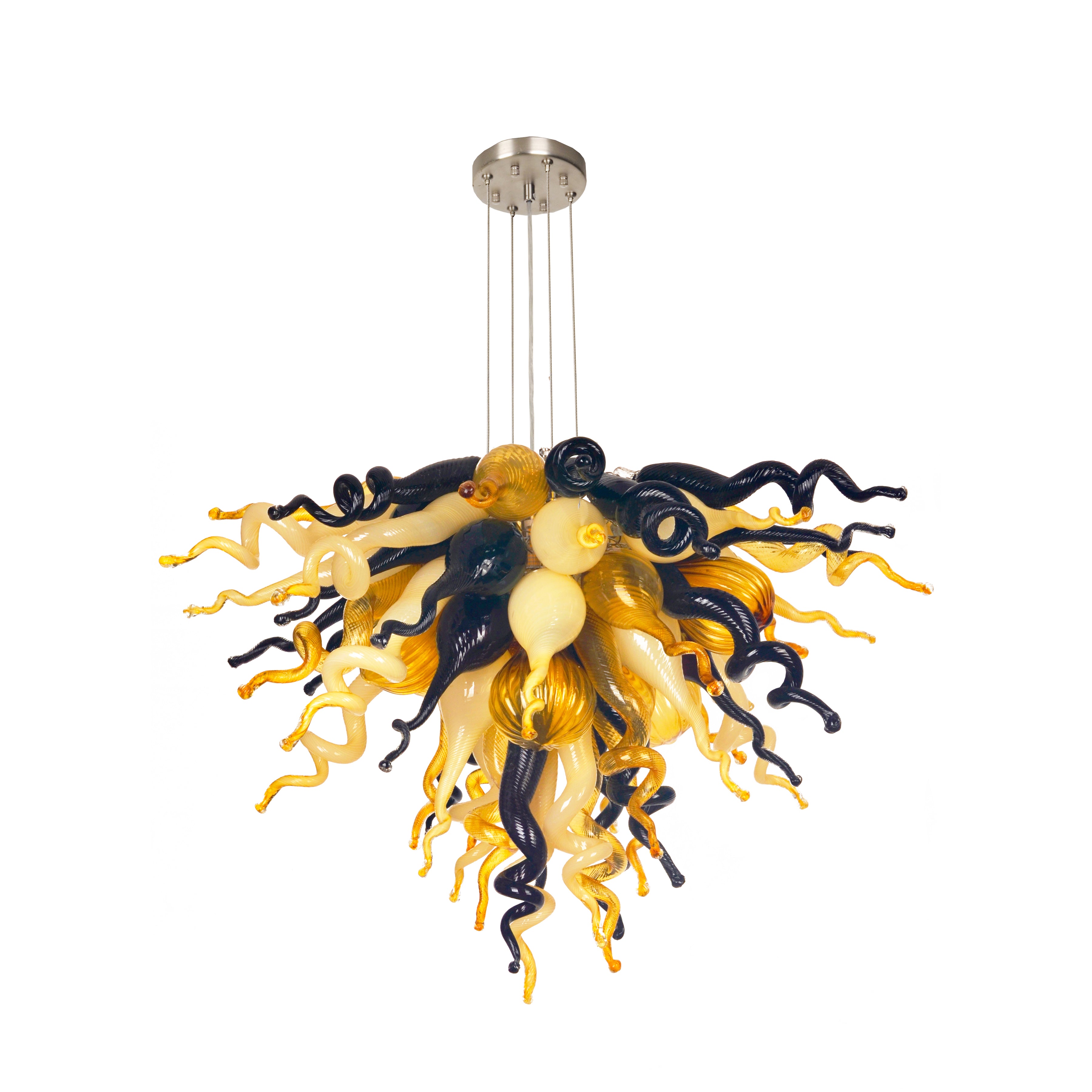 ColorSelect Baltic Amber Small Blown Glass Chandelier