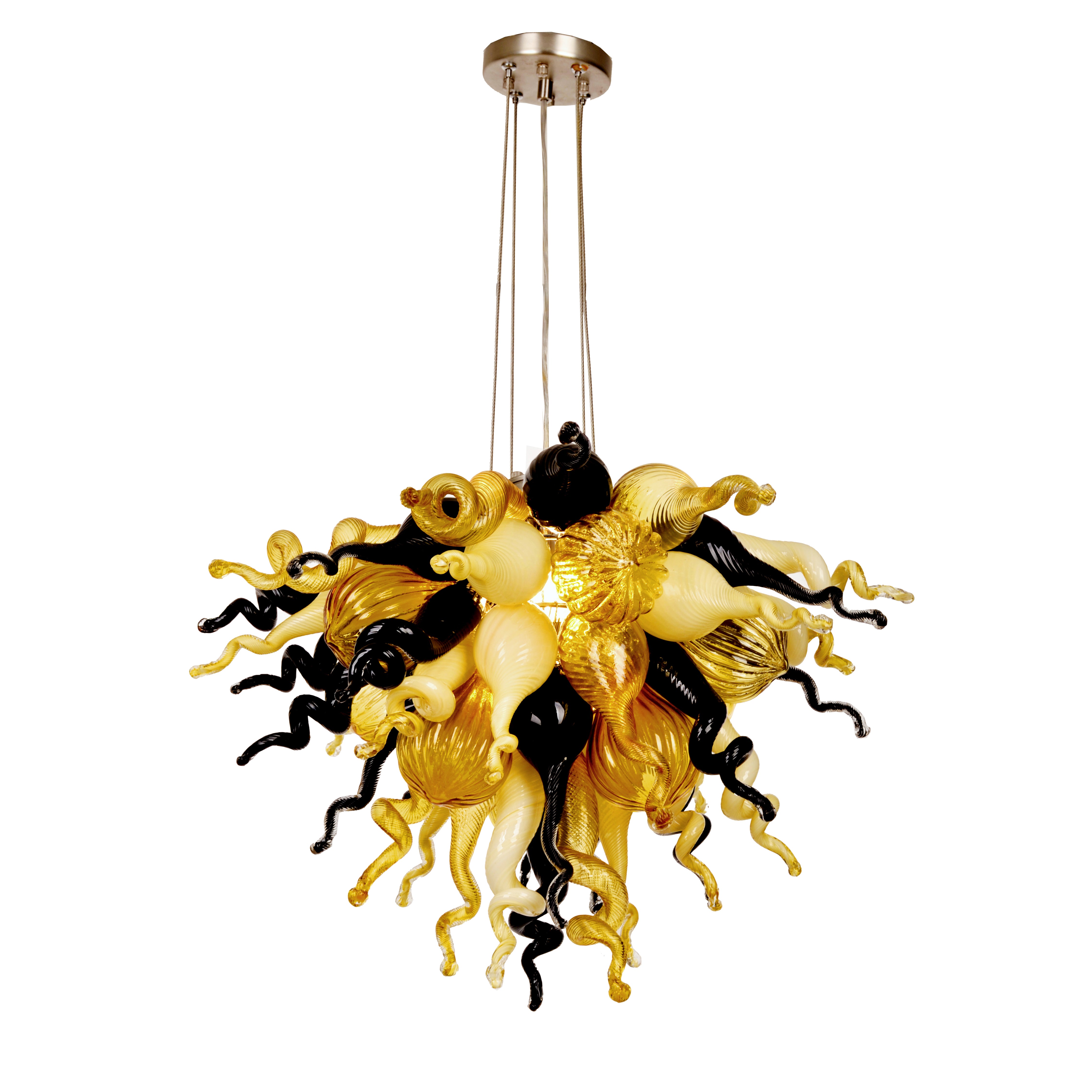 ColorSelect Baltic Amber Mini Blown Glass Chandelier