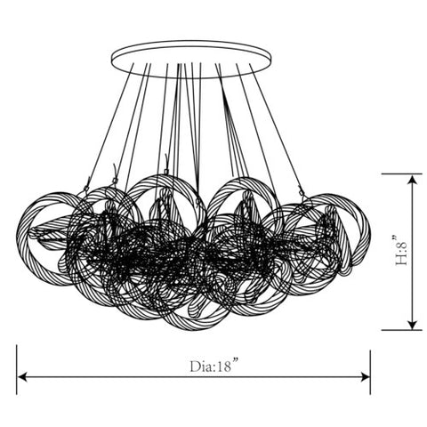 CH-2416-5C Small Infinity Chandelier