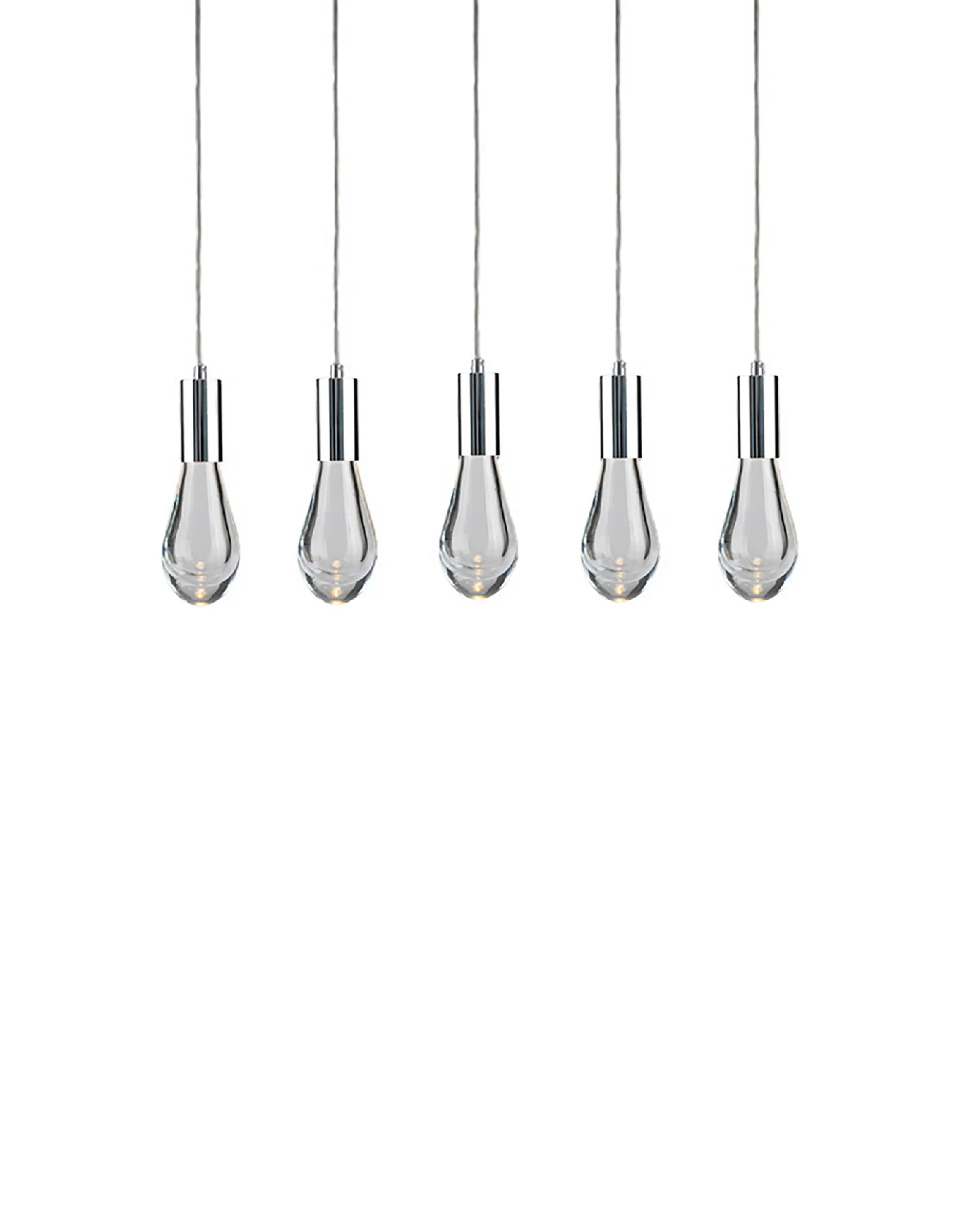 CH-C2L3-5L Cosmopolitan Chandelier Clear Raindrop