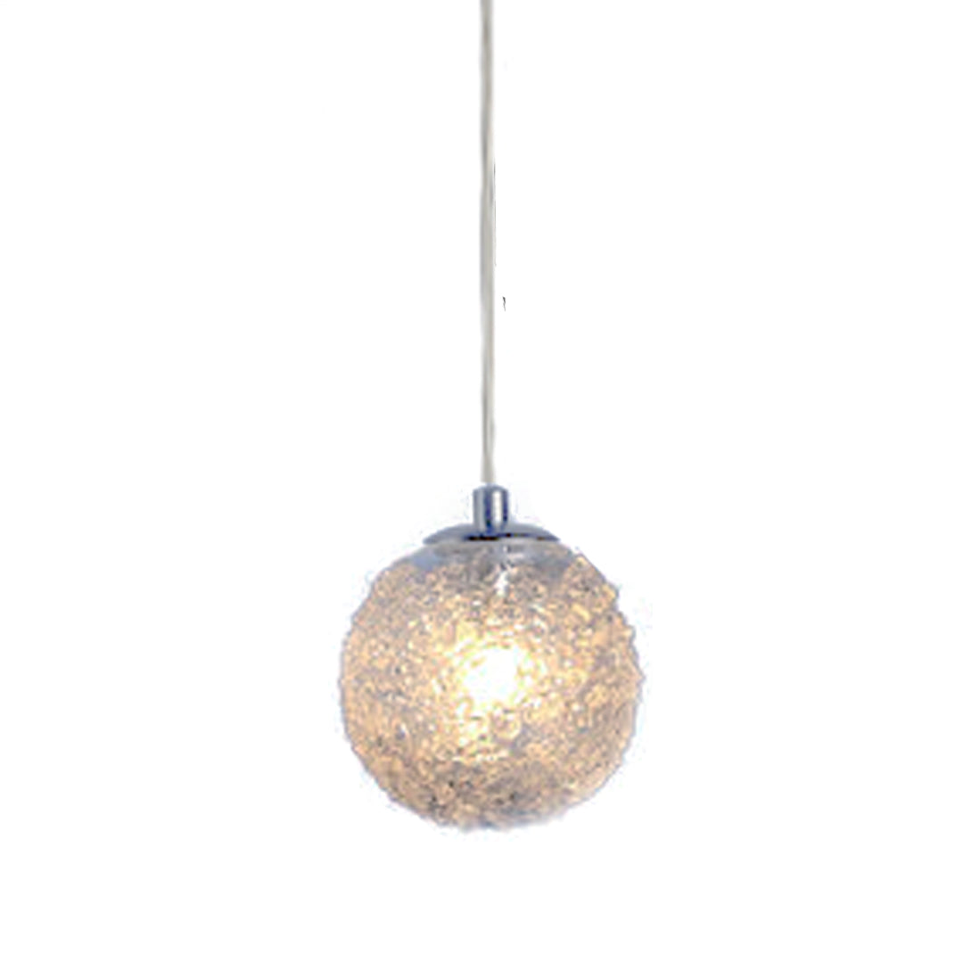 CH-D2SBC-1R Cosmopolitan Pendant Clear Snowball – VIZ Glass Inc.