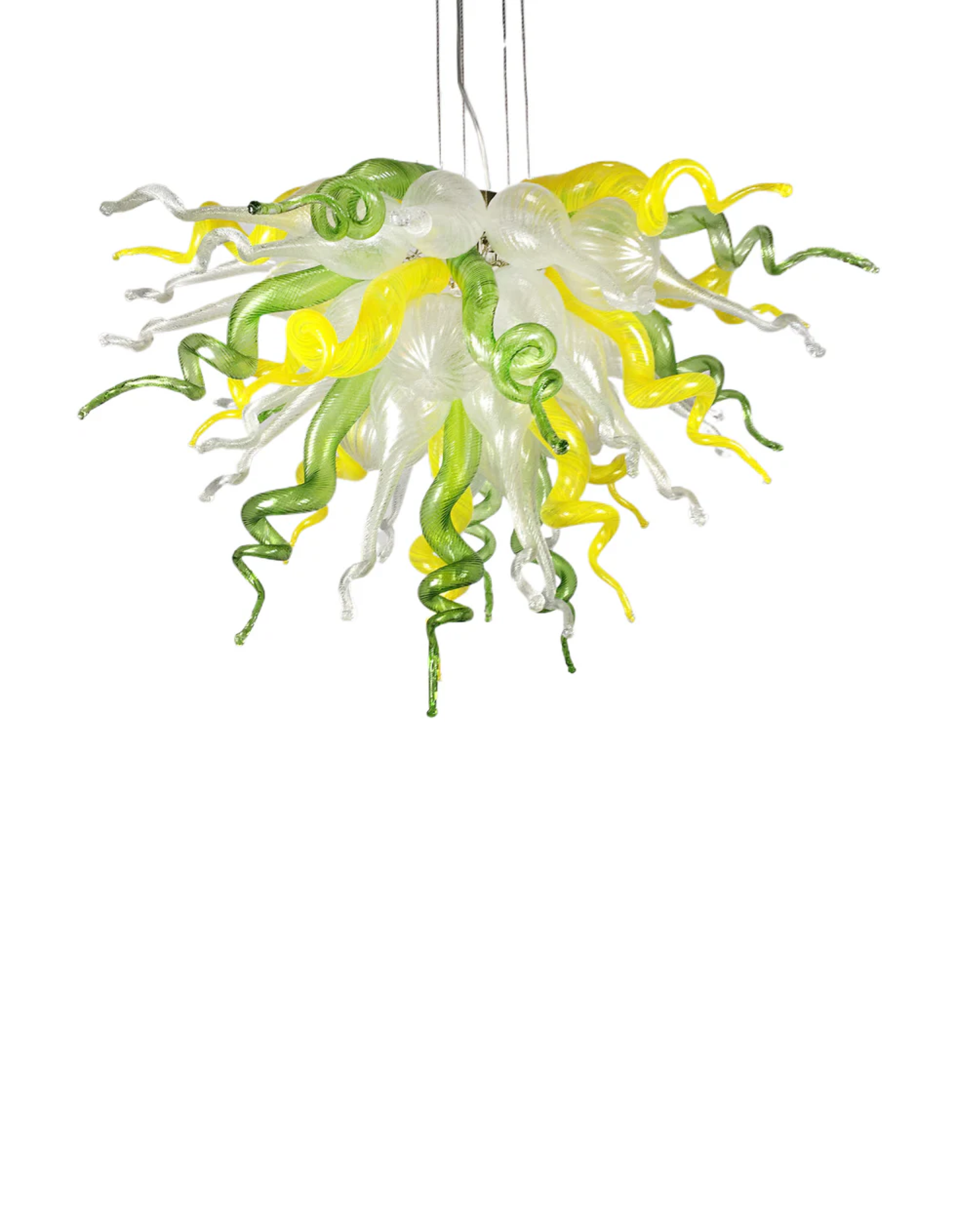 Chihuly Chandelier | ColorSelect Lemon Lime Soda Large Chandelier