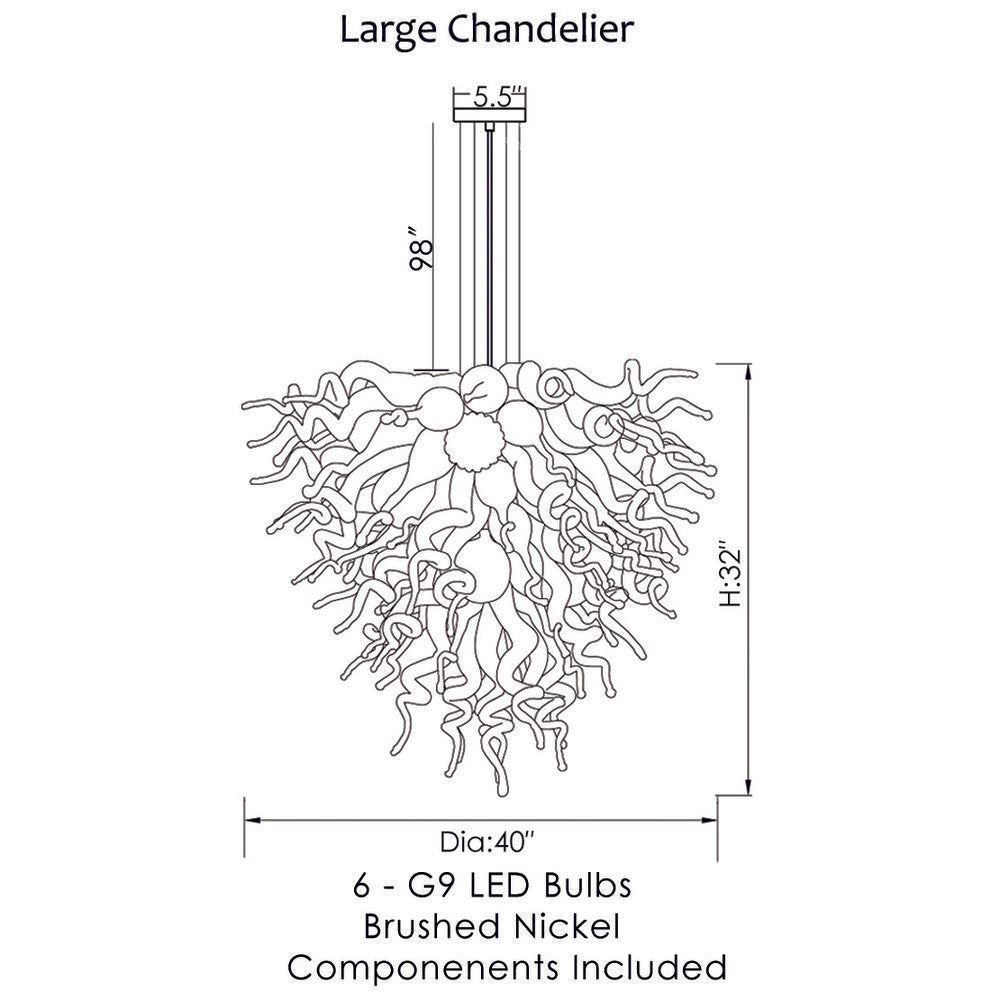 ColorSelect Angel Large Chandelier