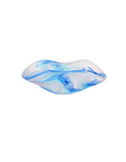 Ocean Breeze - Handblown Art Glass Platter  (Item #8003)