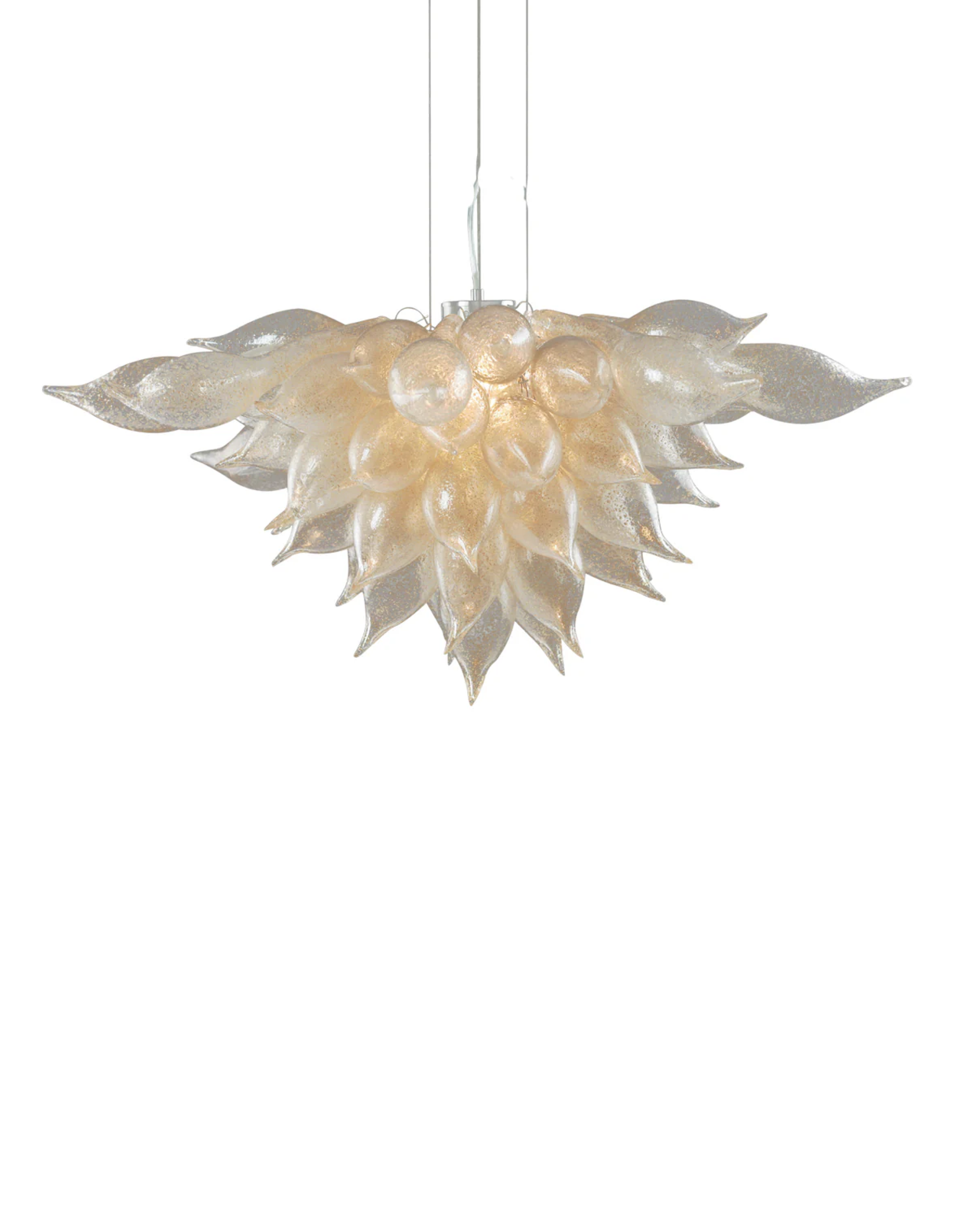 Radiant Gold Chandelier by VIZ Glass