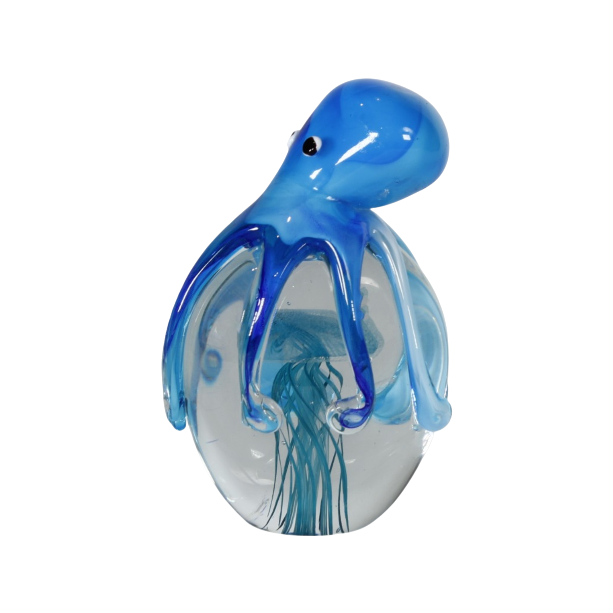 Aqua Octopus Over Jelly Fish Miniature (Item #24002)
