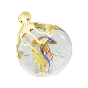 Beige Octopus Over Jelly Fish Miniature (Item #24004)