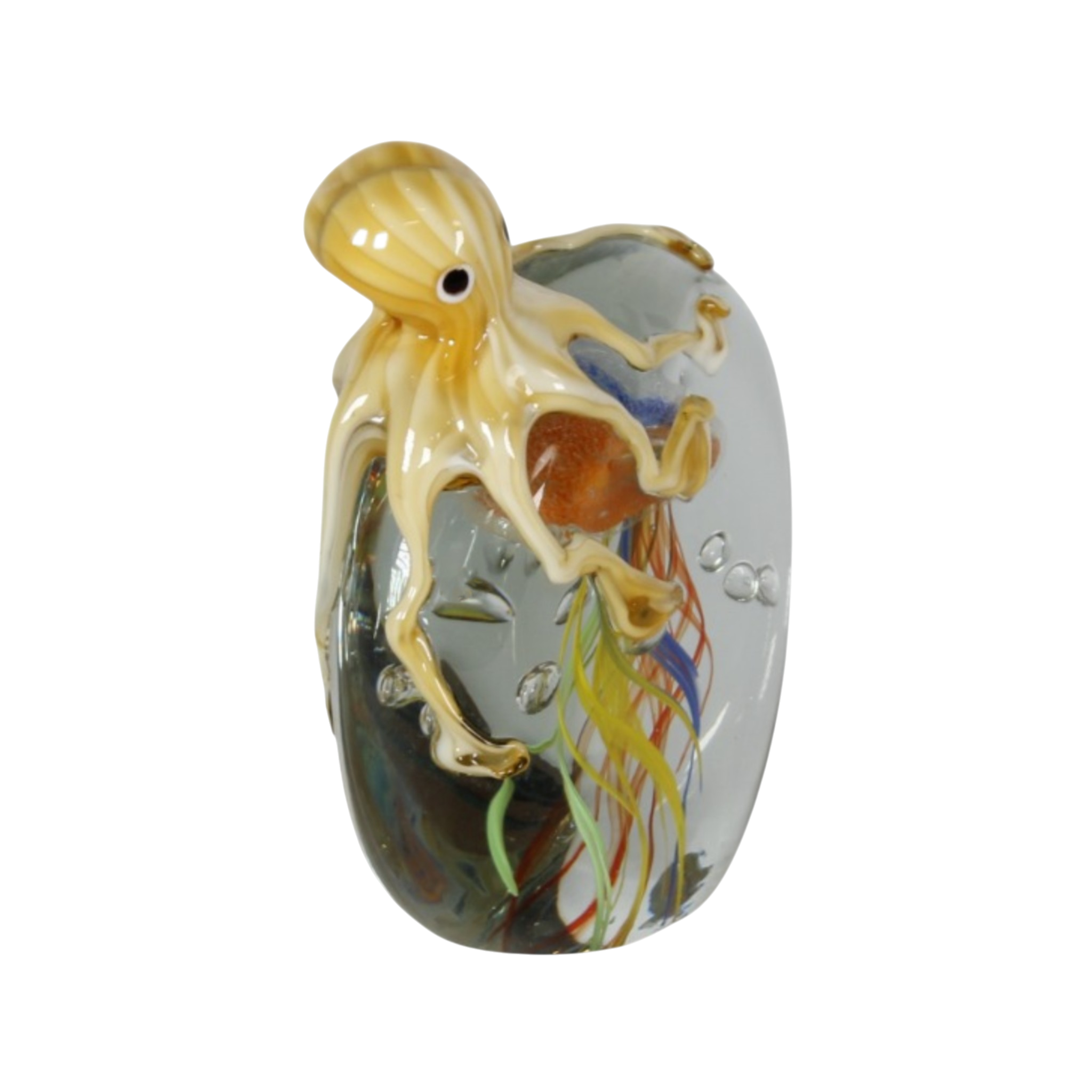 Beige Octopus Over Jelly Fish Miniature (Item #24004)