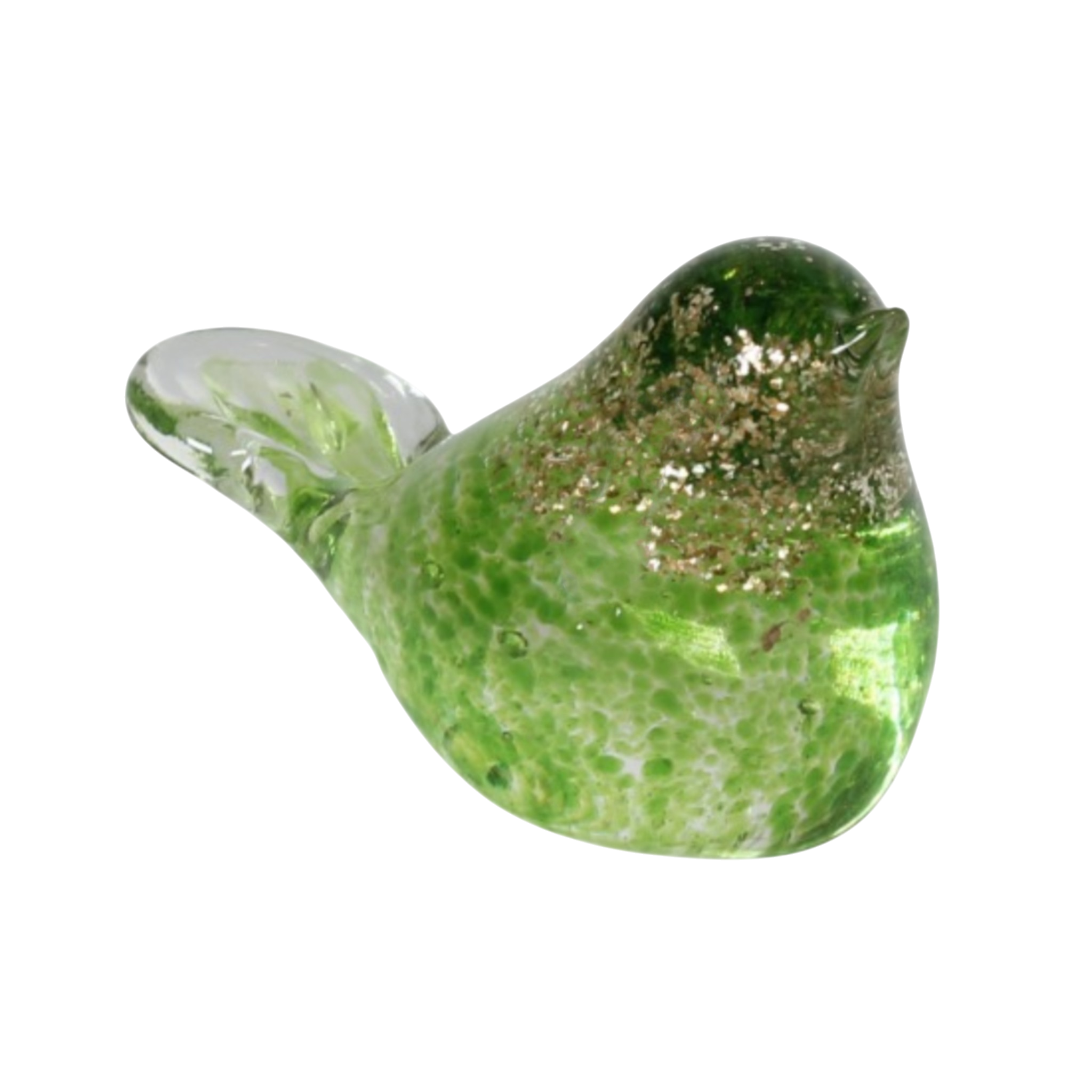 Gold and Green Tweeter Bird Miniature (Item #24006)