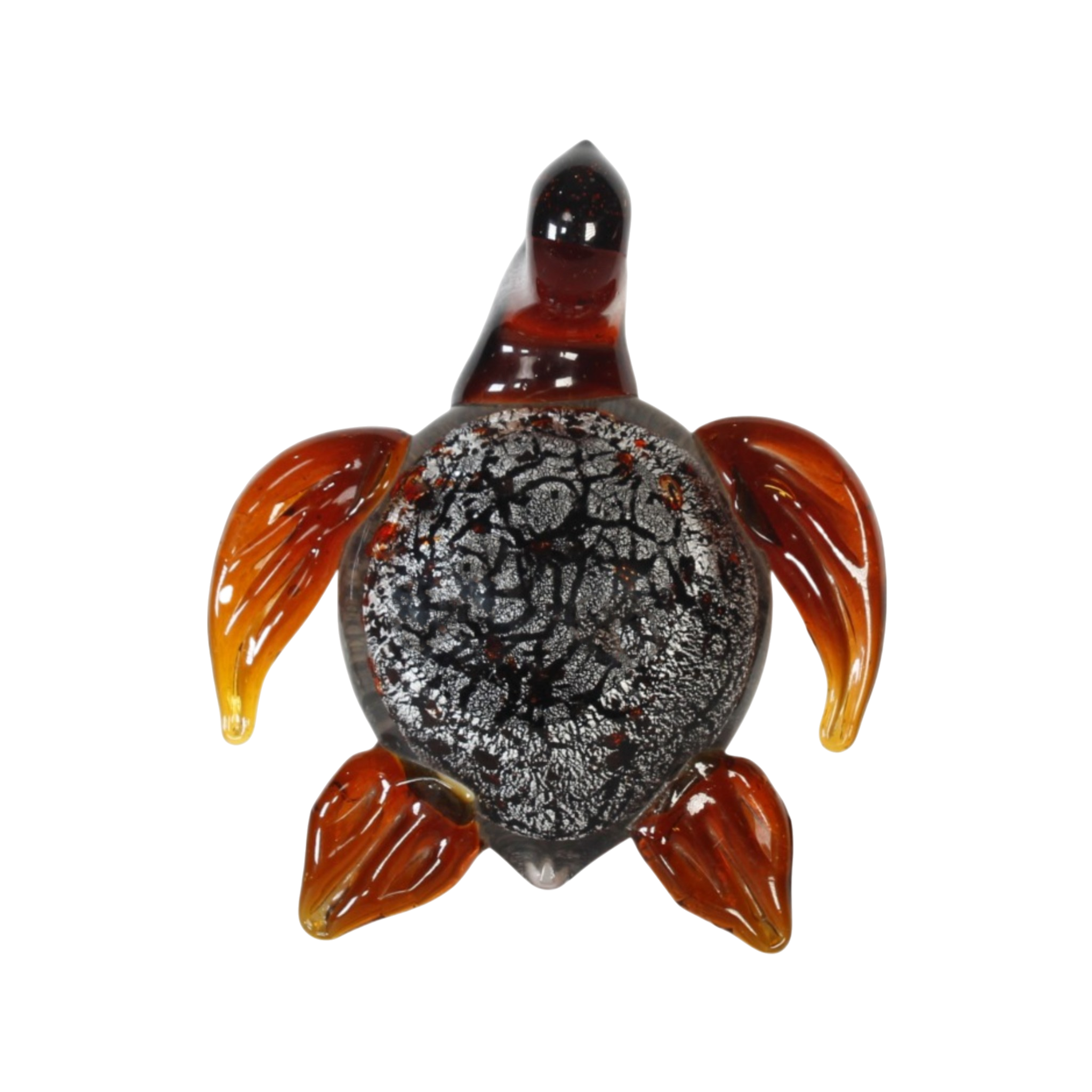 Amber and Silver Turtle Miniature (Item #24010)