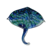 Green and Cobalt Blue Gentle Wave Stingray Miniature (Item #24013)