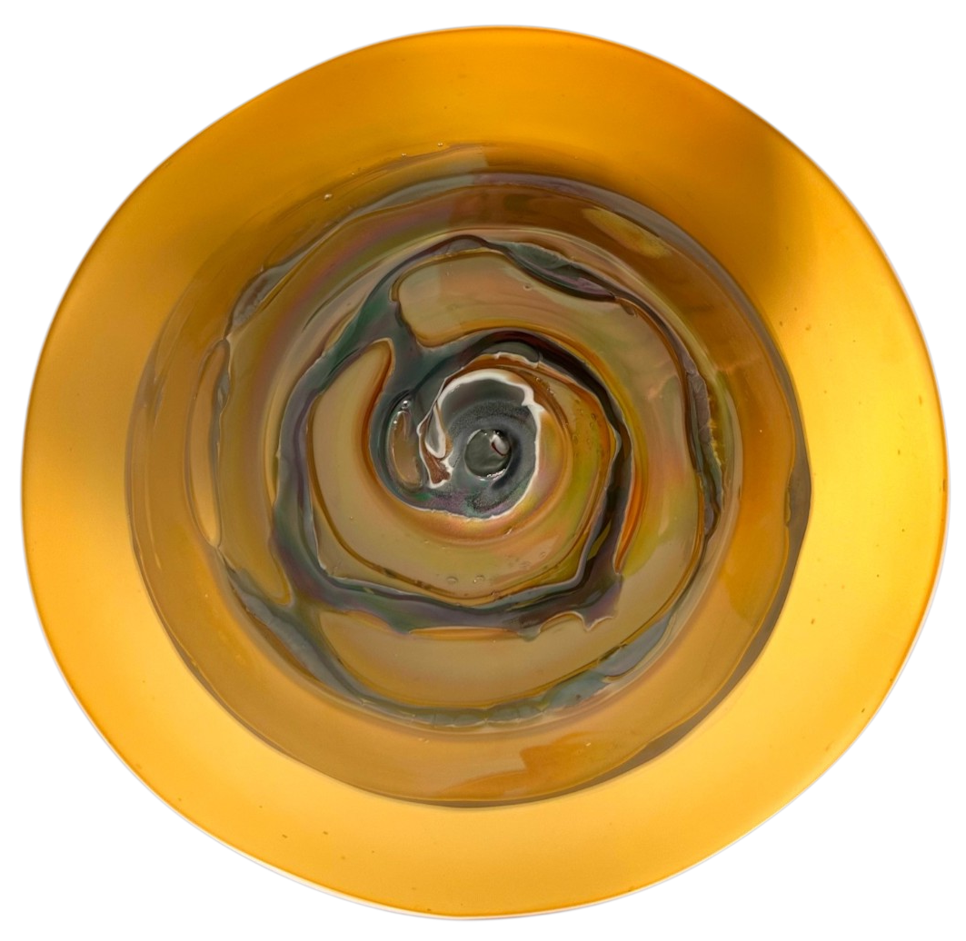Golden Aura, Large Glass Wall Art (Item# 7012BIR)