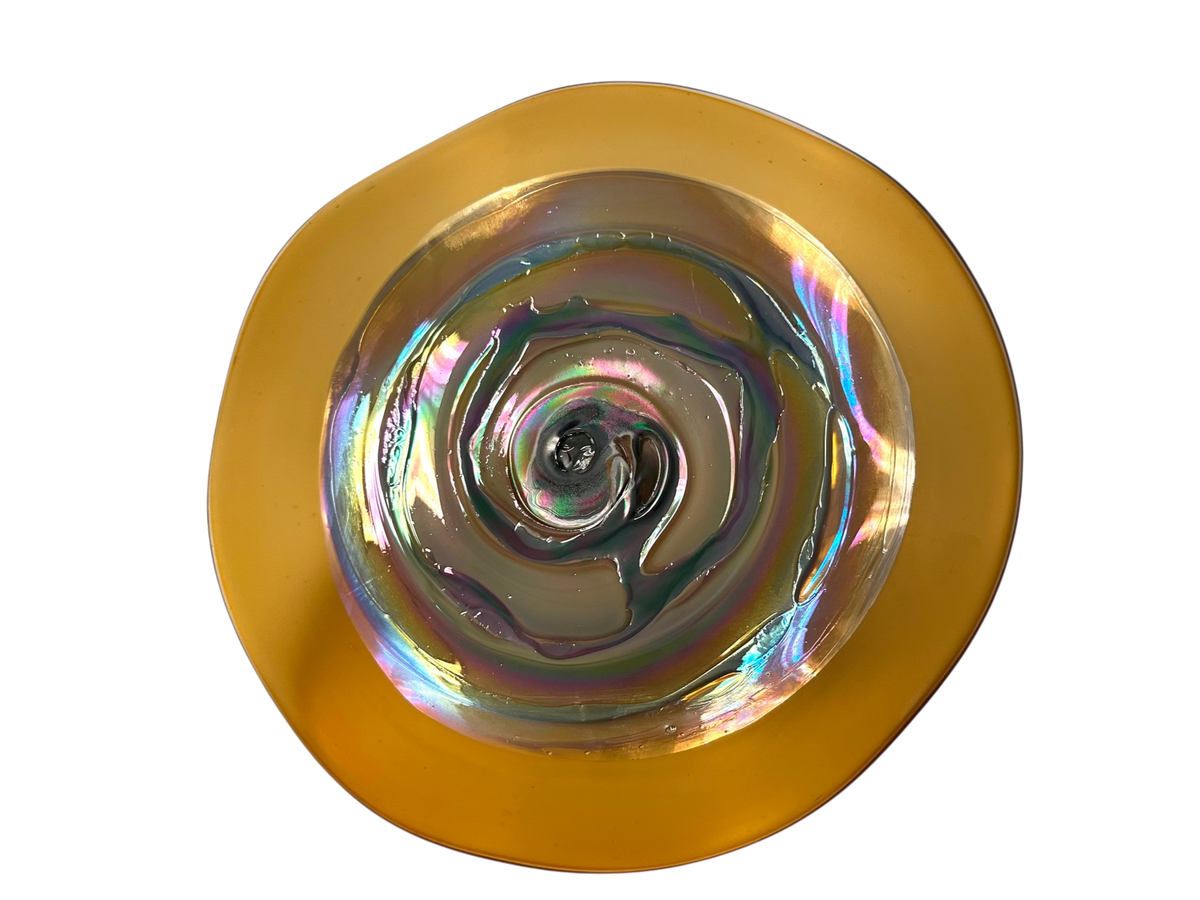 Golden Aura, Small Glass Wall Art (Item# 7012SIR)