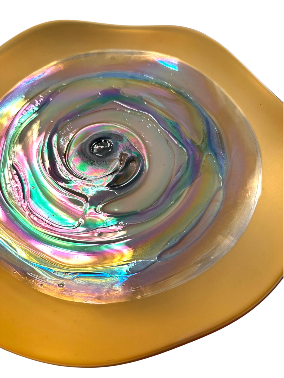 Golden Aura, Small Glass Wall Art (Item# 7012SIR)