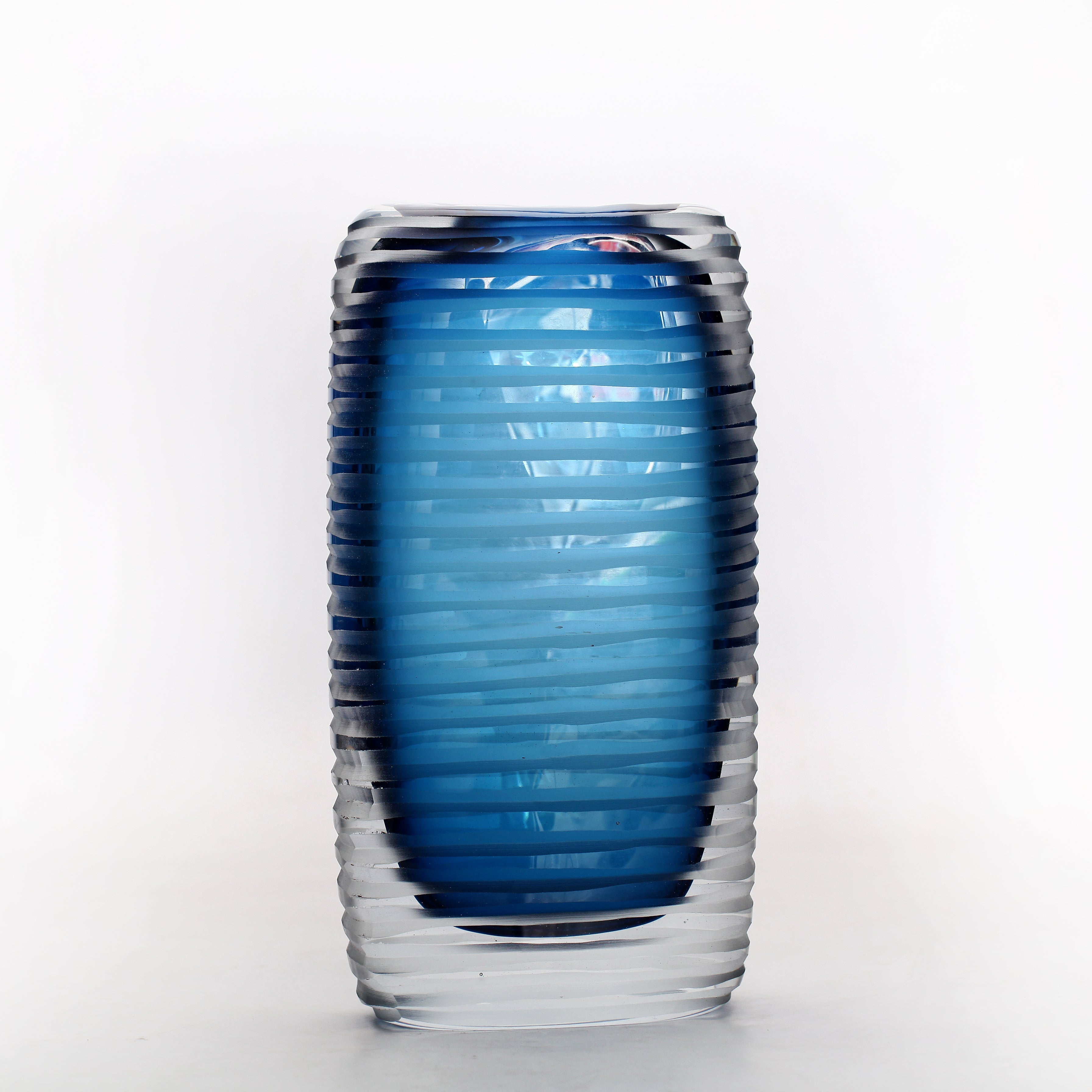 Celestial Strata - Handblown Art Glass Vase  (Item #7590)