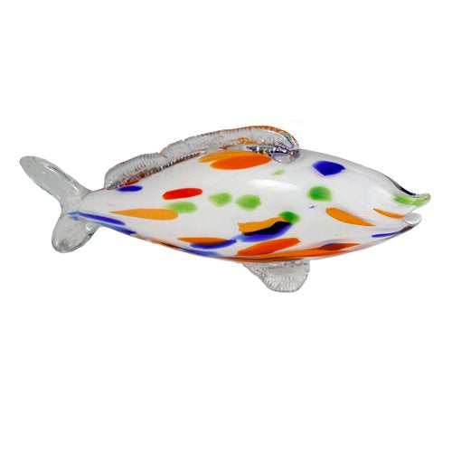 Carnival Reef - Handblown Art Glass Fish Sculpture  (Item #7906)