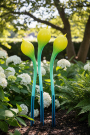 G010AYP-3 Blown Glass Garden Art Bloom Pods