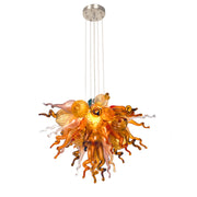 ColorSelect Autumn Mini Blown Glass Chandelier