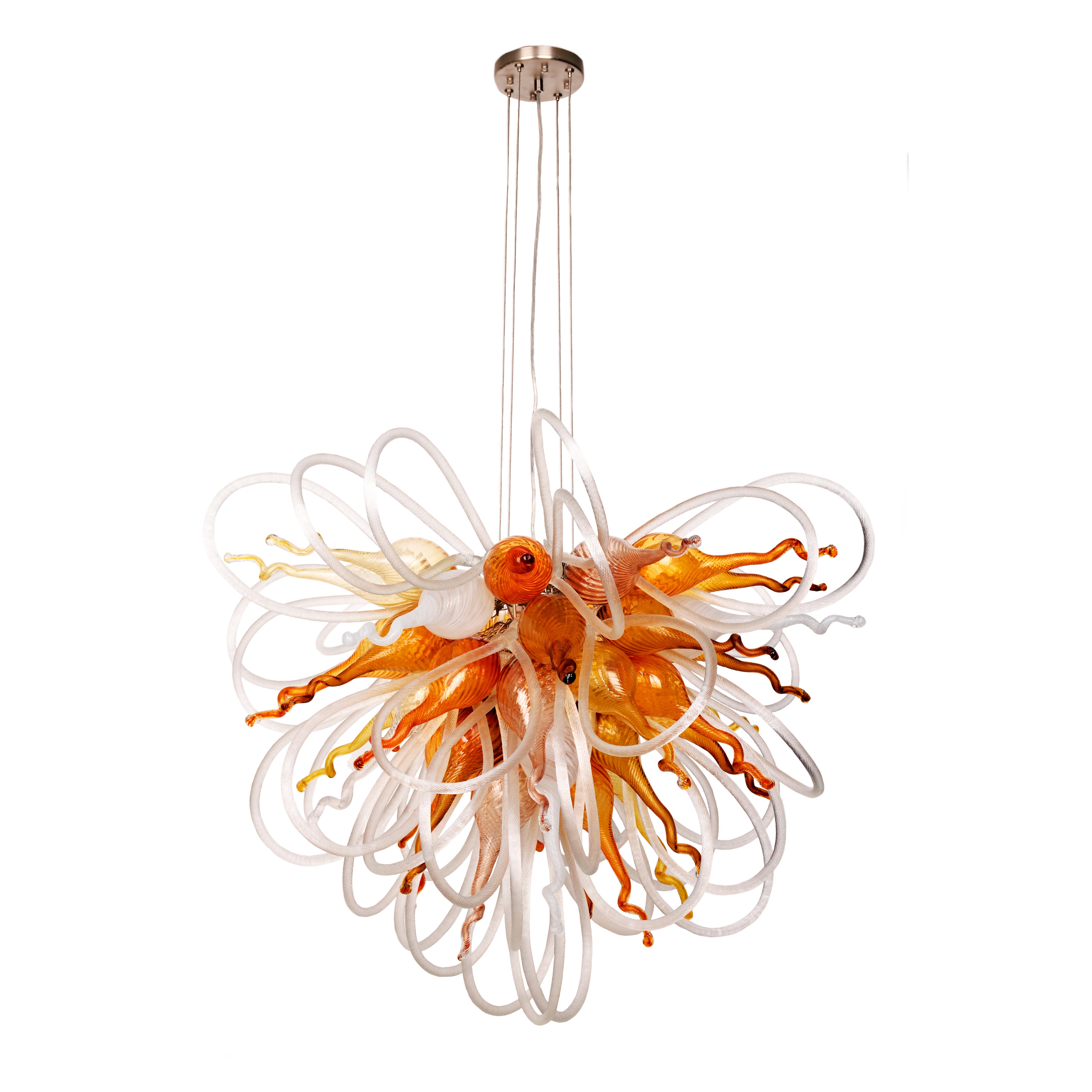 Orion Autumn Small Blown Glass Chandelier