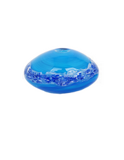 Azure Drift - Handblown Art Glass Sculpture (Item #8006)