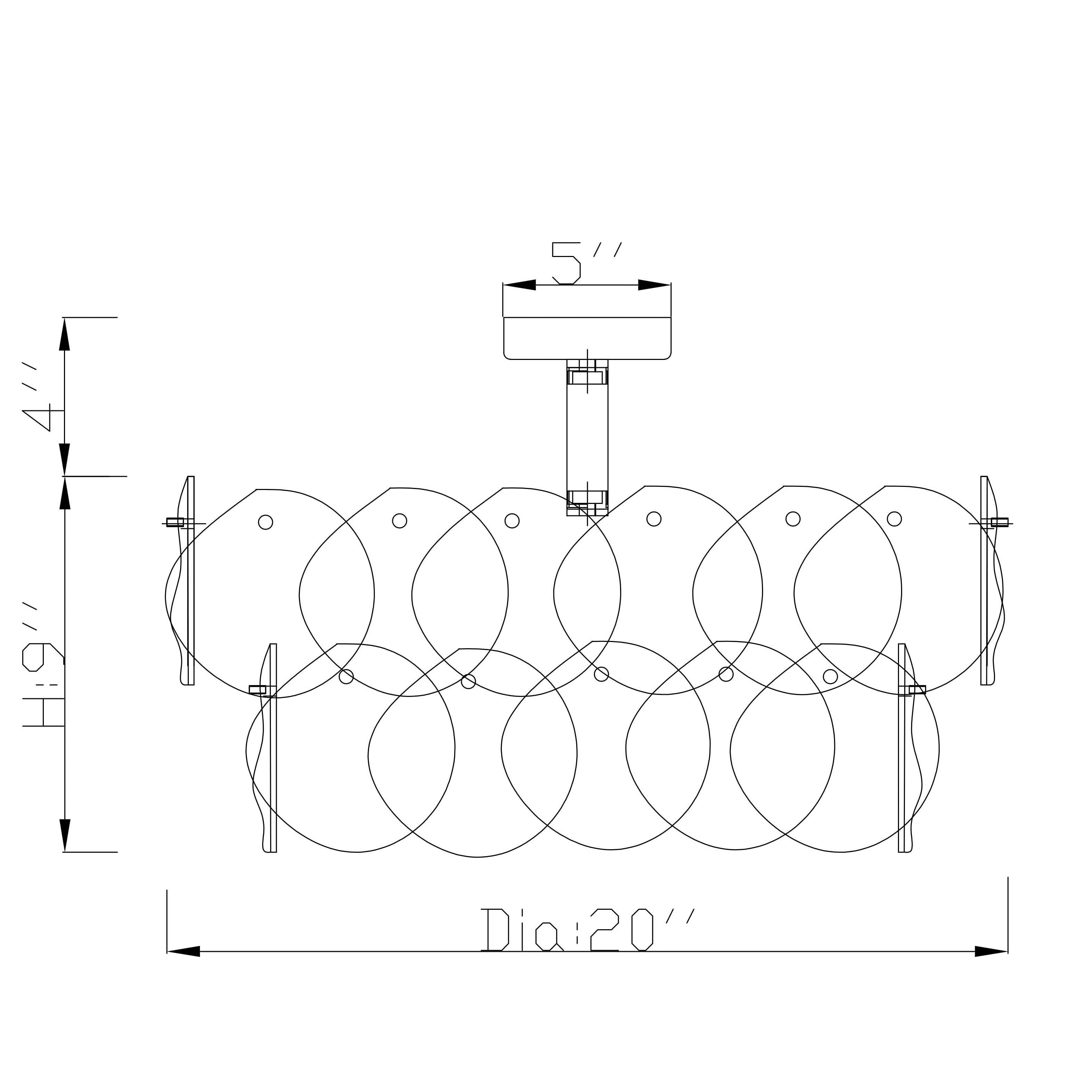 CH-B10-5PN-DK Prelude Semi-Flush Sconce