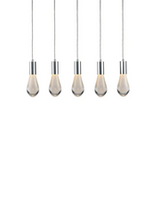 CH-C2L2-5L Cosmopolitan Chandelier Clear Bubble Raindrop