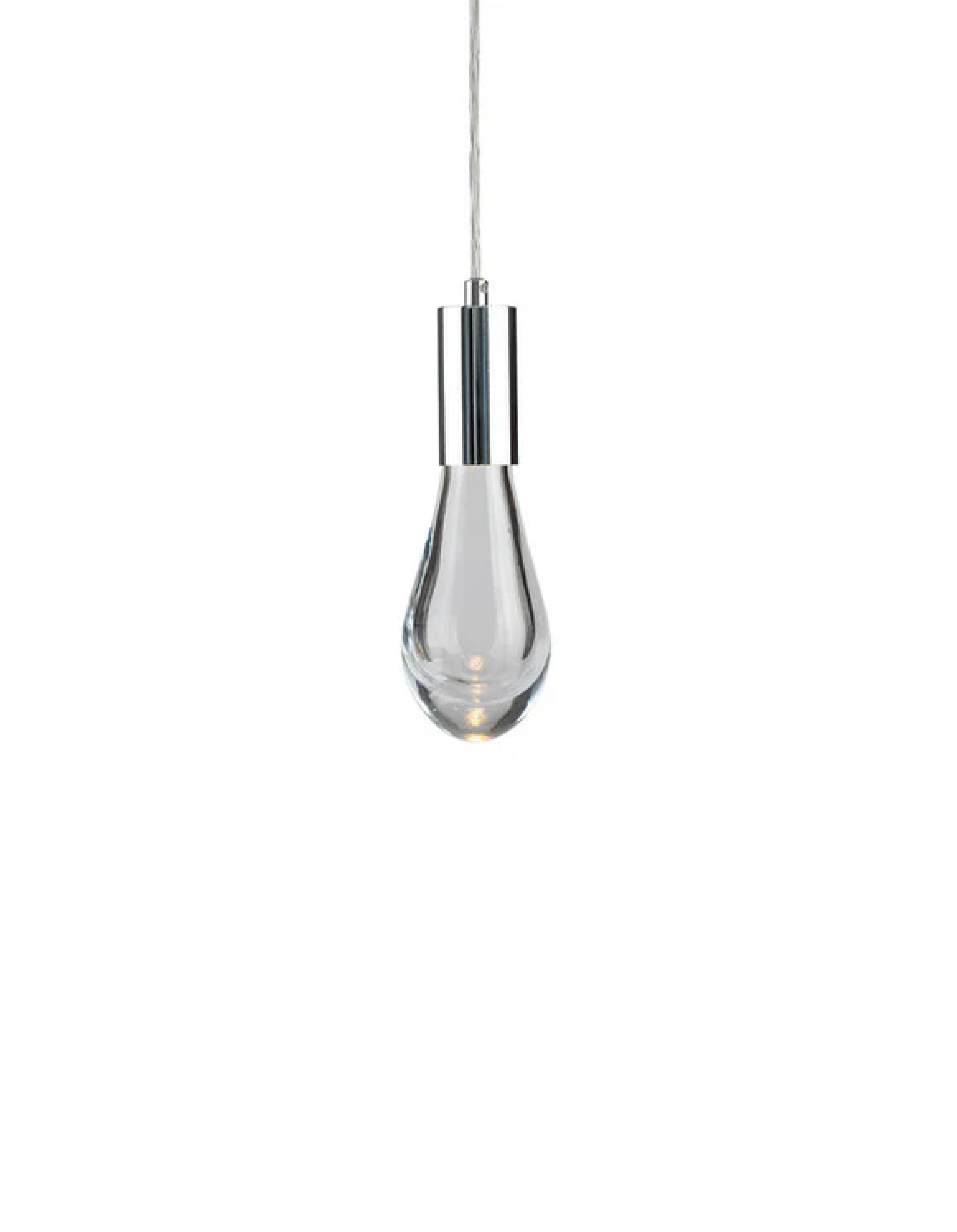 CH-C2L3-1R Cosmopolitan Pendant Clear Bubble Raindrop