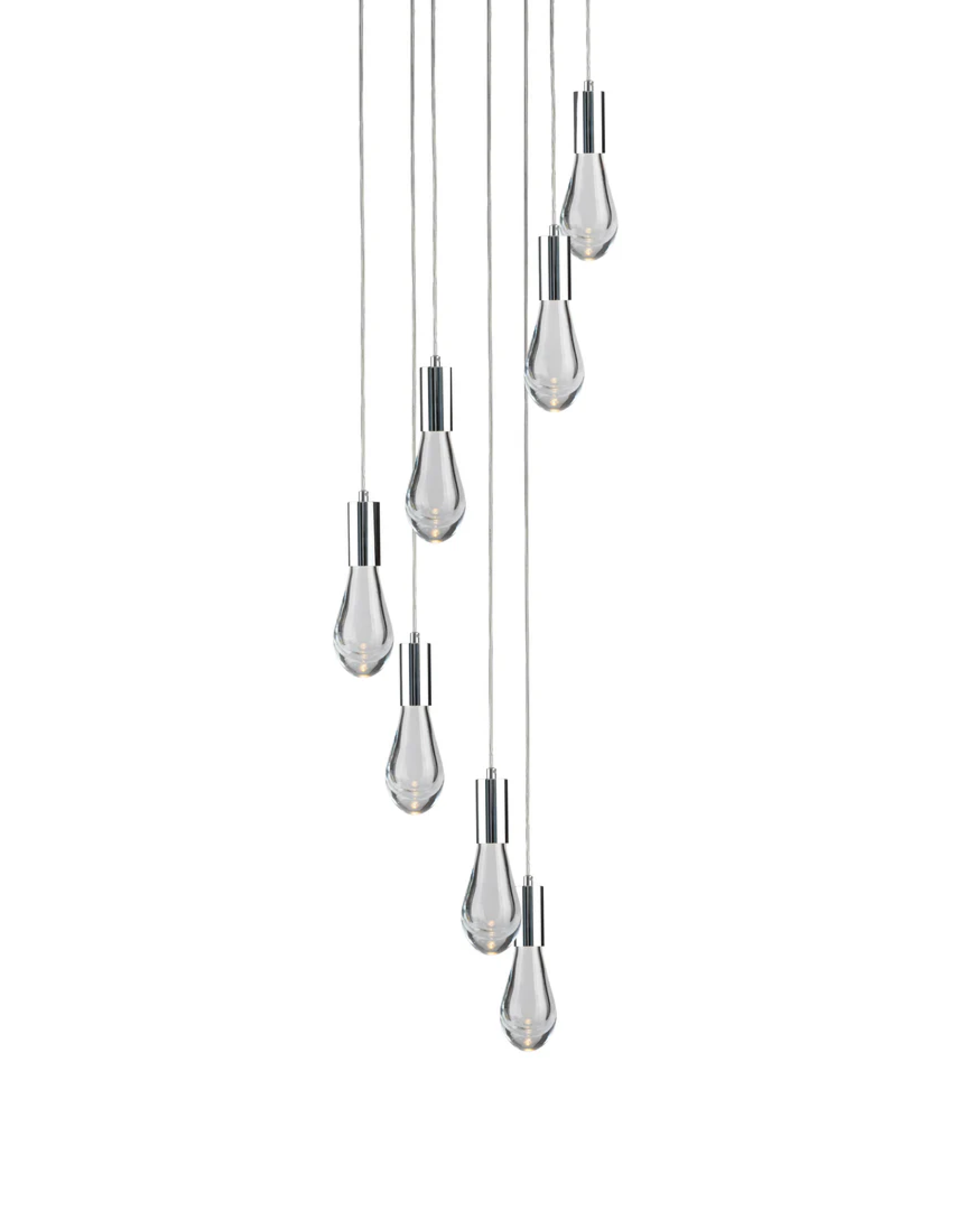 CH-C2L3-7R Cosmopolitan Chandelier Clear Raindrop