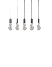 CH-C2L4-5L Cosmopolitan Chandelier Clear Crackled Raindrop