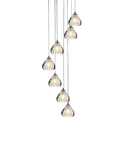 CH-C3T2-7R Cosmopolitan Chandelier Clear Bubble Triangle