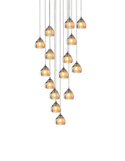 CH-C3T3-15R Cosmopolitan Chandelier Seeded Gold Triangle