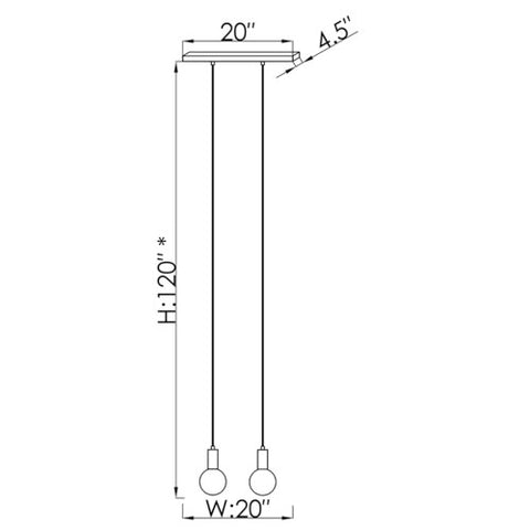 CH-C4L2-2B Cosmopolitan Black Chandelier Clear Raindrop