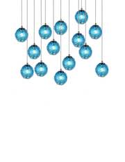 CH-D2SBA-14L Cosmopolitan Chandelier Aqua Snowball