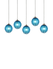 CH-D2SBA-5L Cosmopolitan Chandelier Aqua Snowball