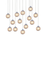 CH-D2SBC-14L Cosmopolitan Chandelier Clear Snowball