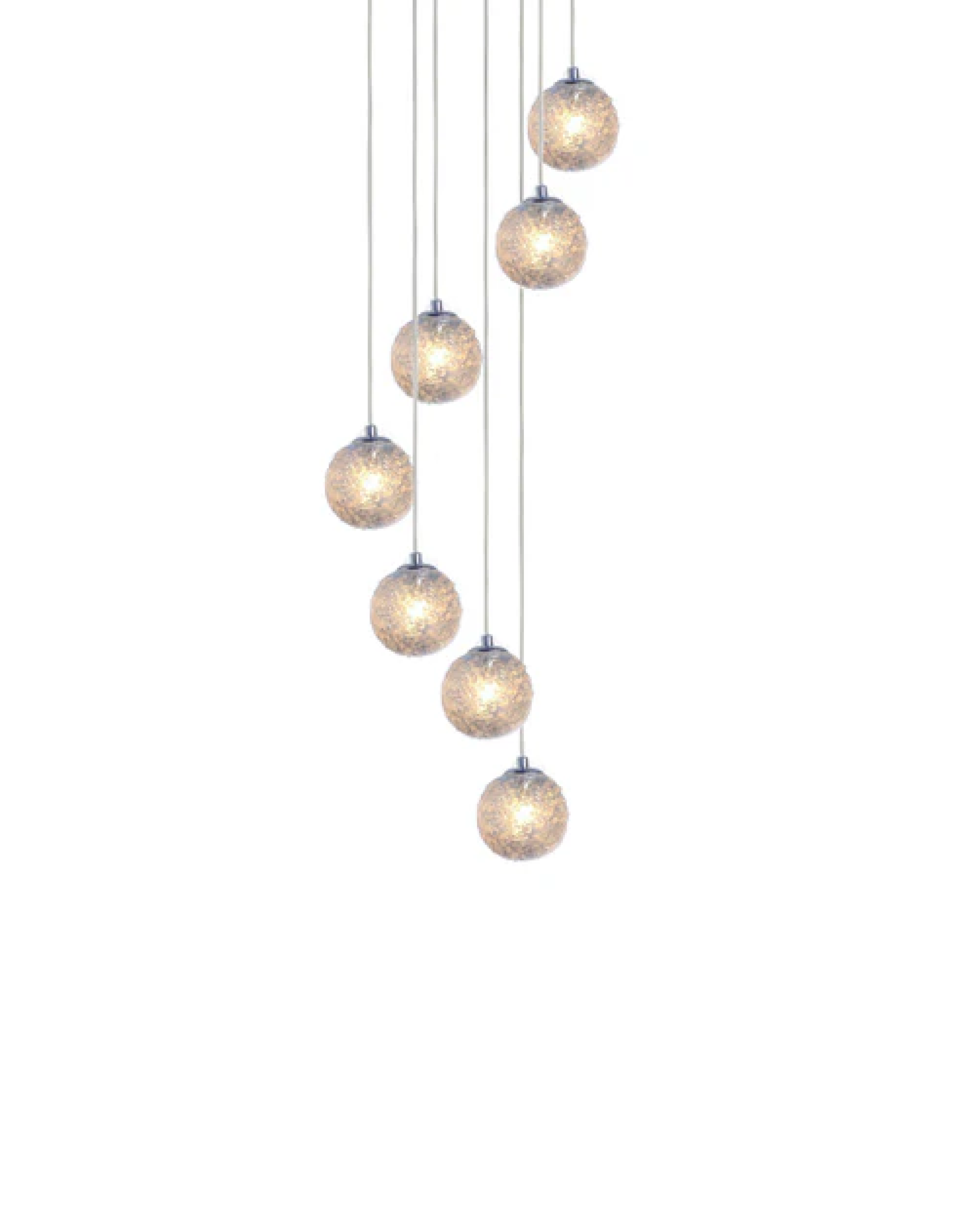 CH-D2SBC-7R Cosmopolitan Chandelier Clear Snowball