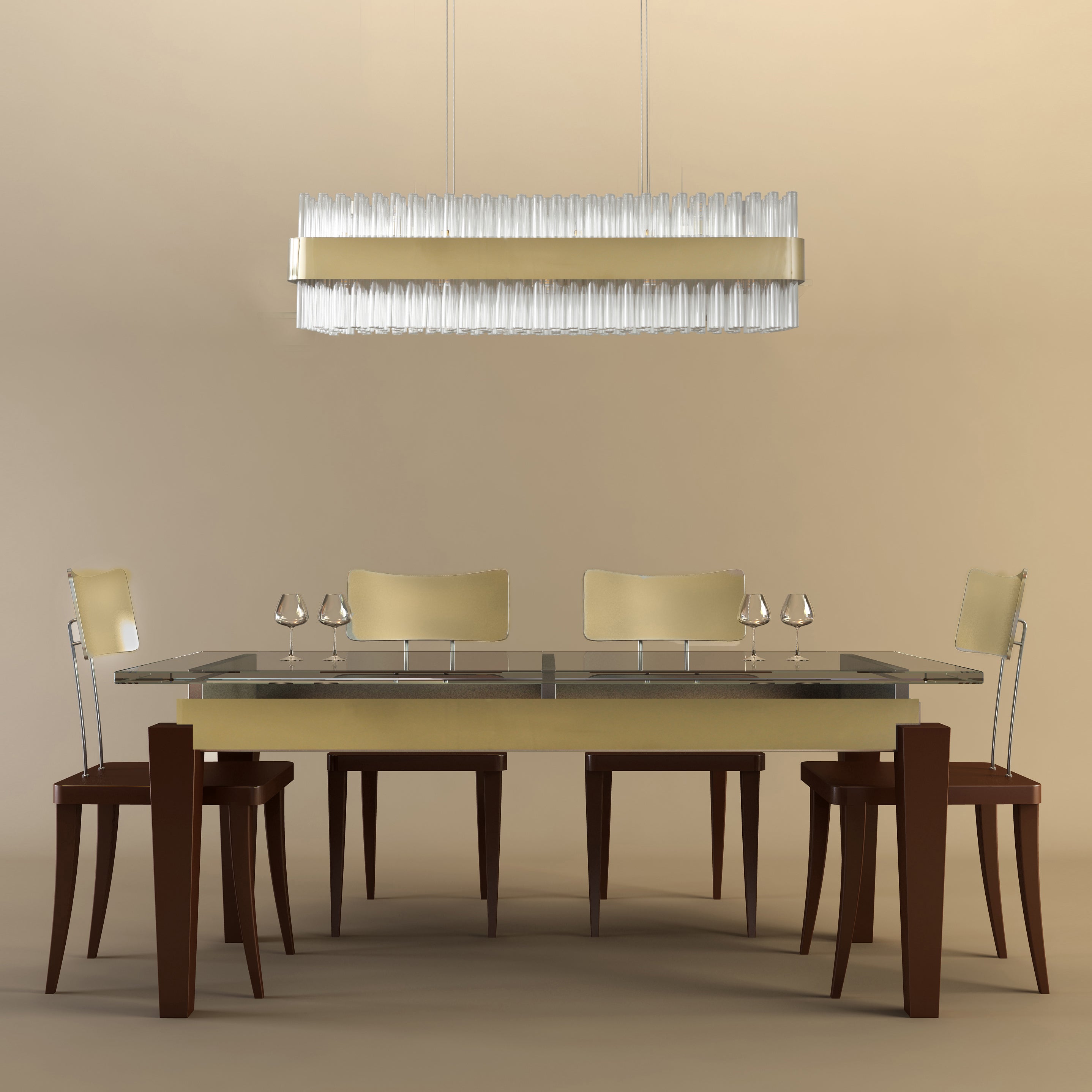 CH-D4-14RG Dorado Chandelier