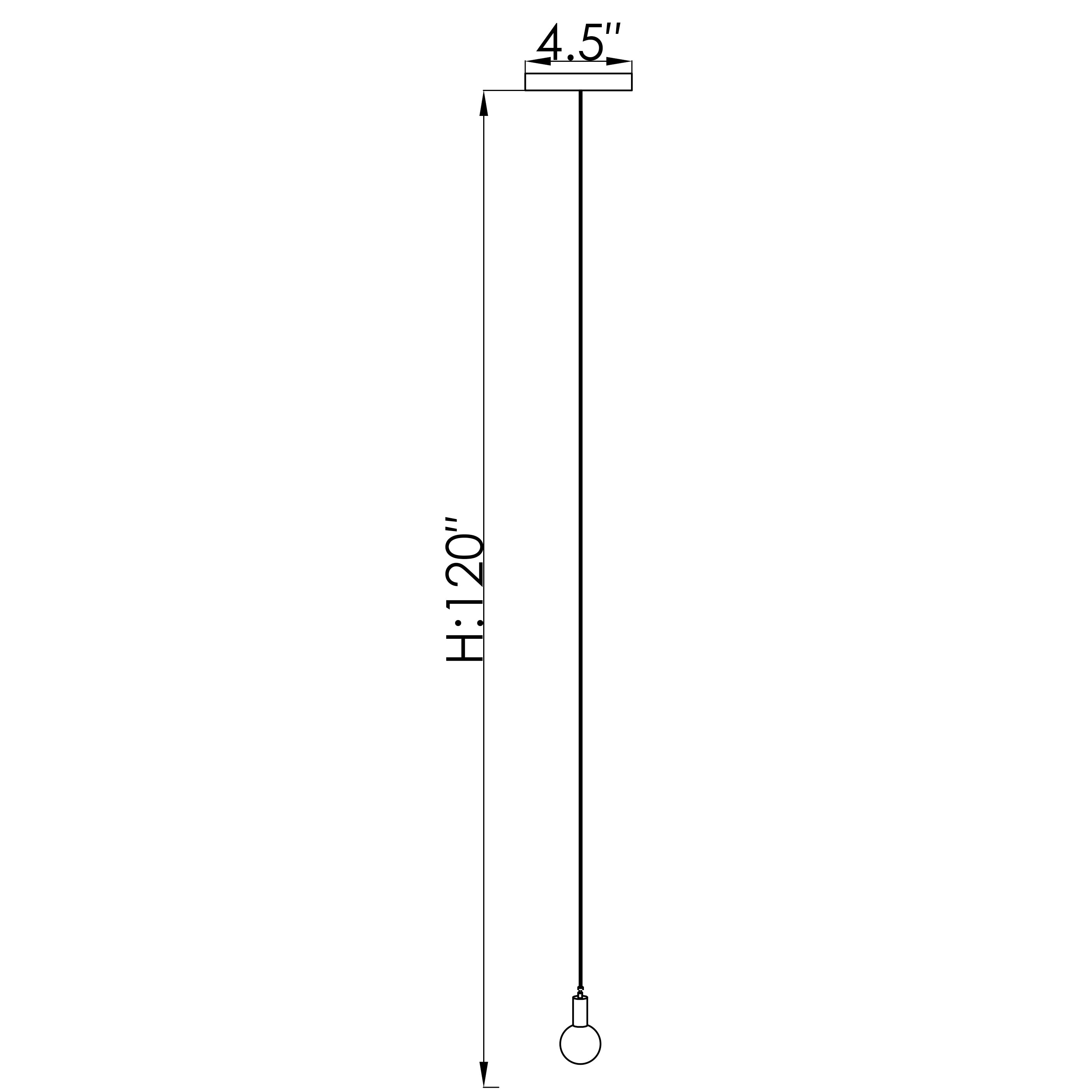 CH-D2SBC-1R Cosmopolitan Pendant Clear Snowball