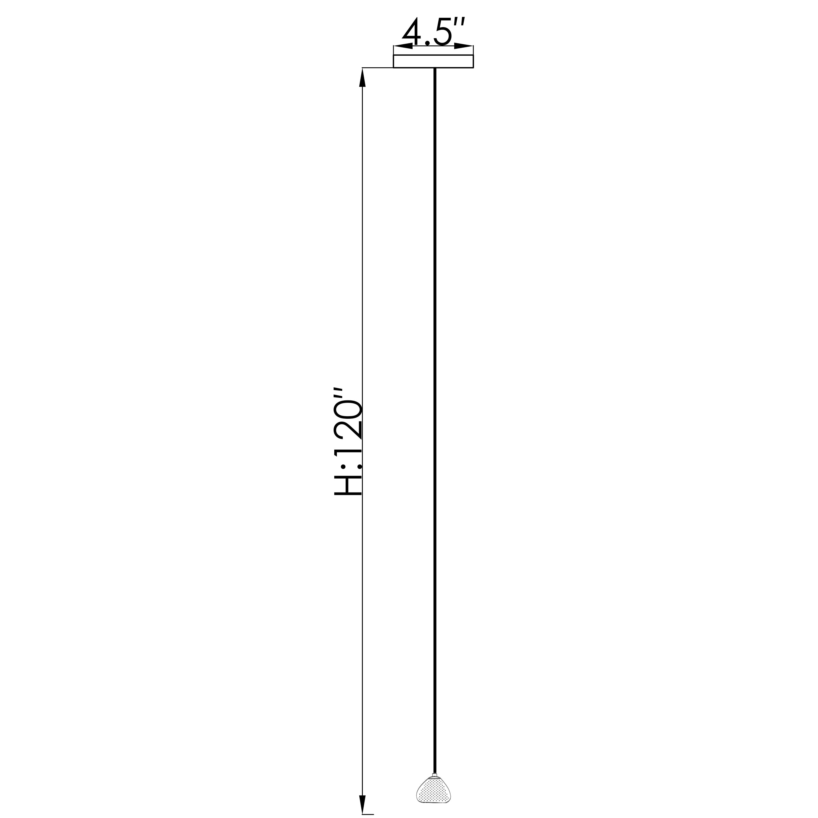 CH-C3T2-1R Cosmopolitan Pendant Clear Bubble Triangle