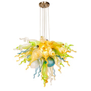 ColorSelect California Sunshine Mini Blown Glass Chandelier