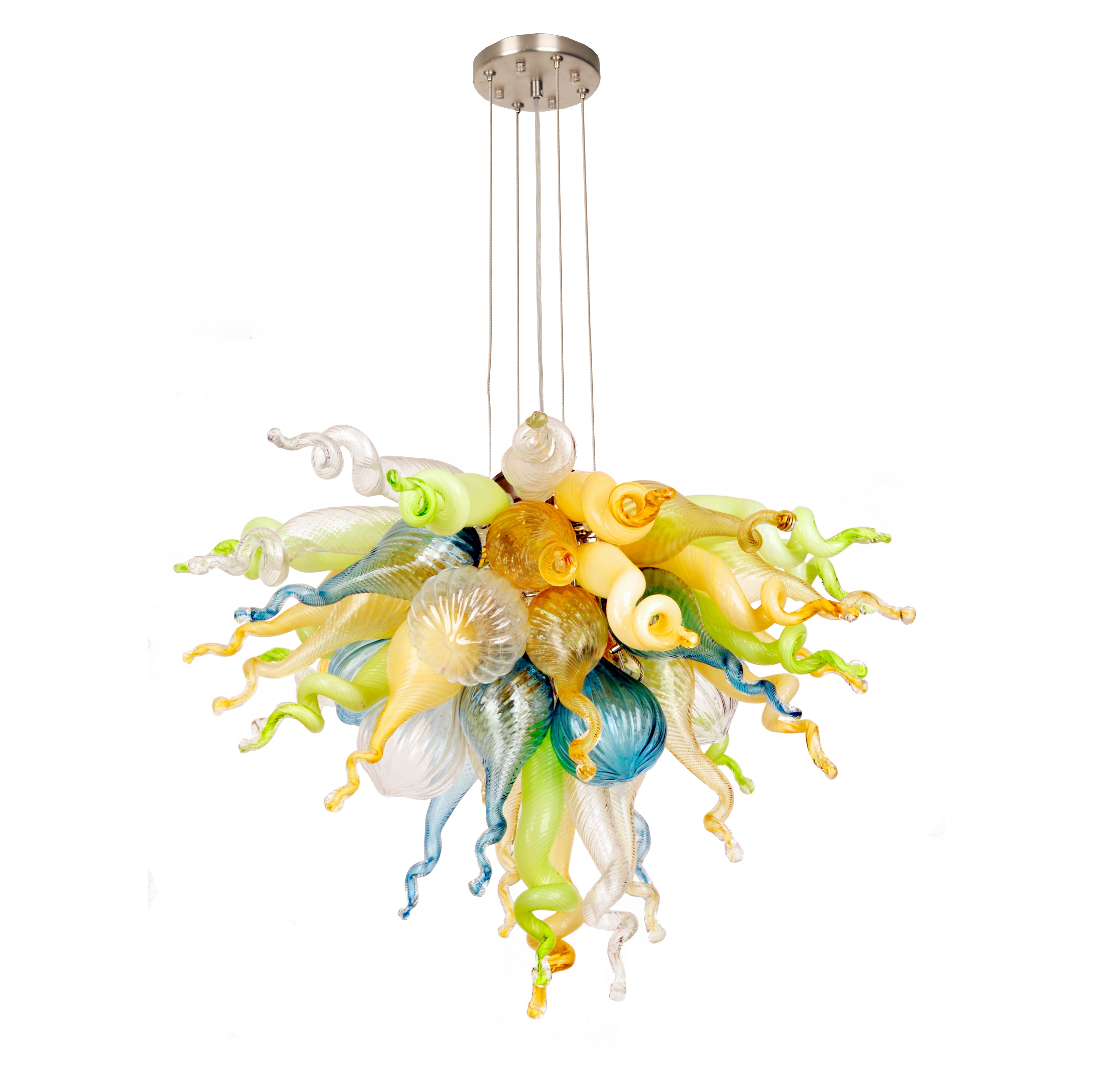 ColorSelect California Sunshine Mini Blown Glass Chandelier