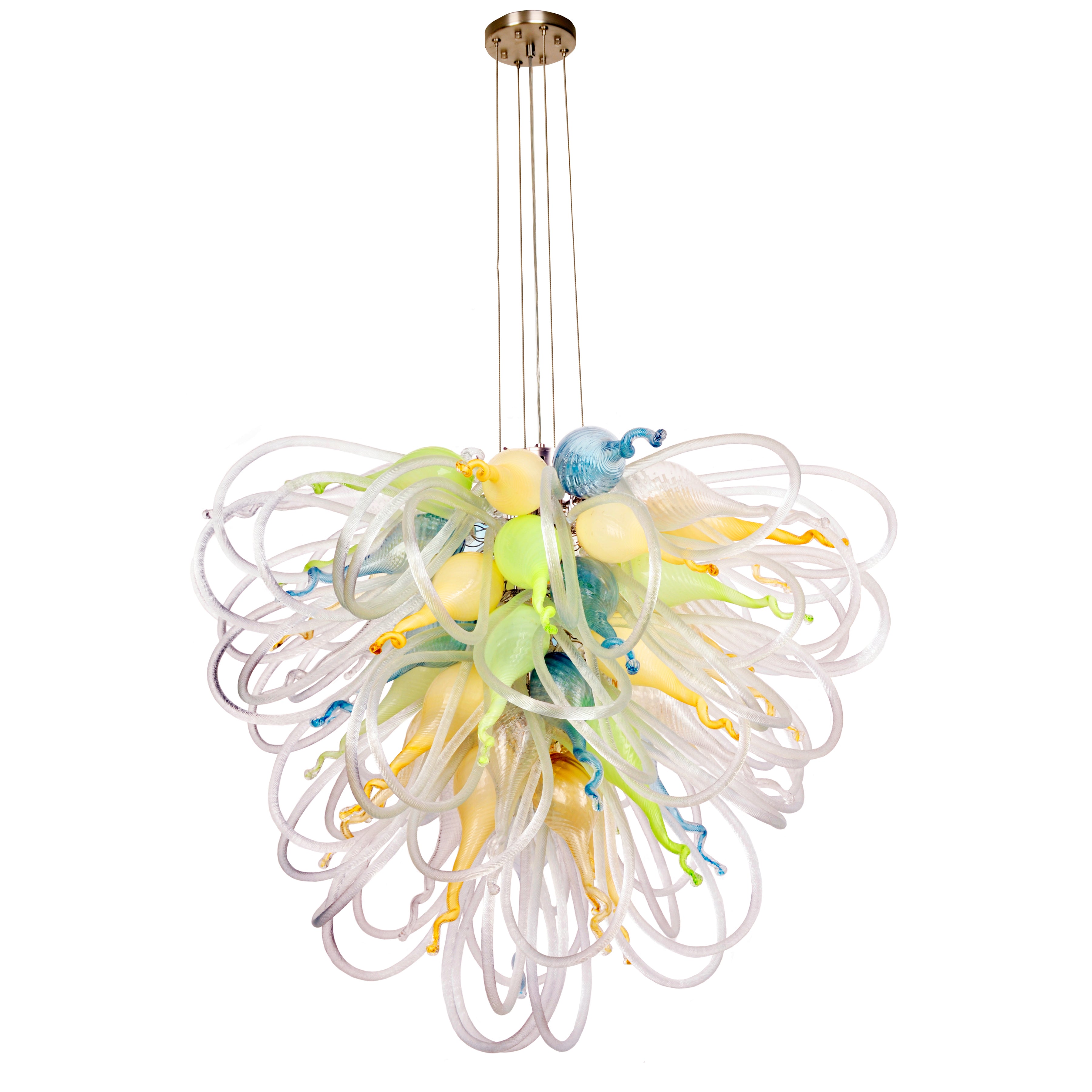 Orion California Sunshine Large Blown Glass Chandelier