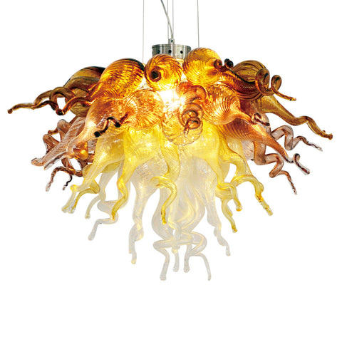 ColorSelect Canyon Shadow Small Blown Glass Chandelier