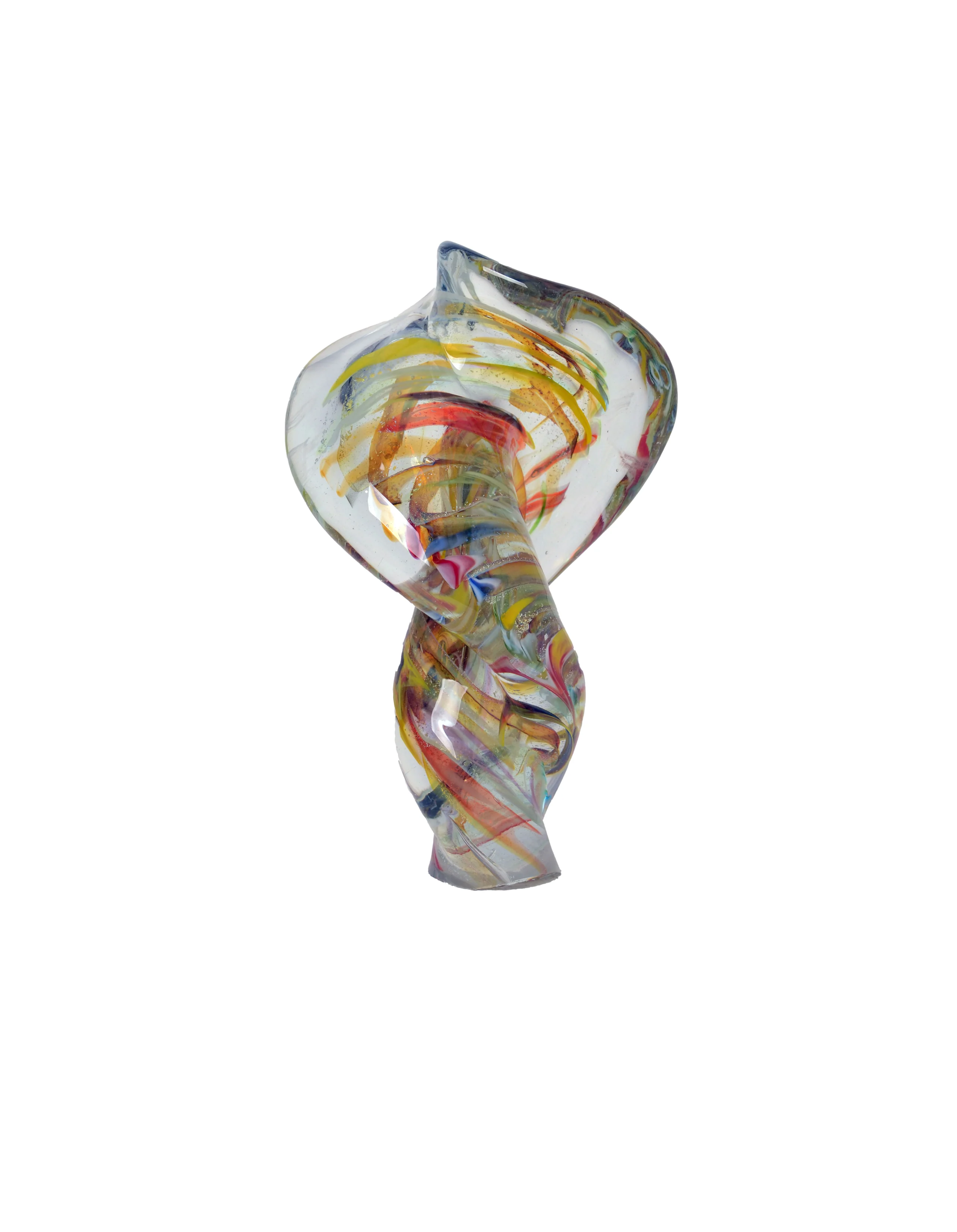 Celestial Helix - Handblown Art Glass Sculpture (Item #8030)