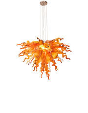 ColorSelect Autumn Small Blown Glass Chandelier