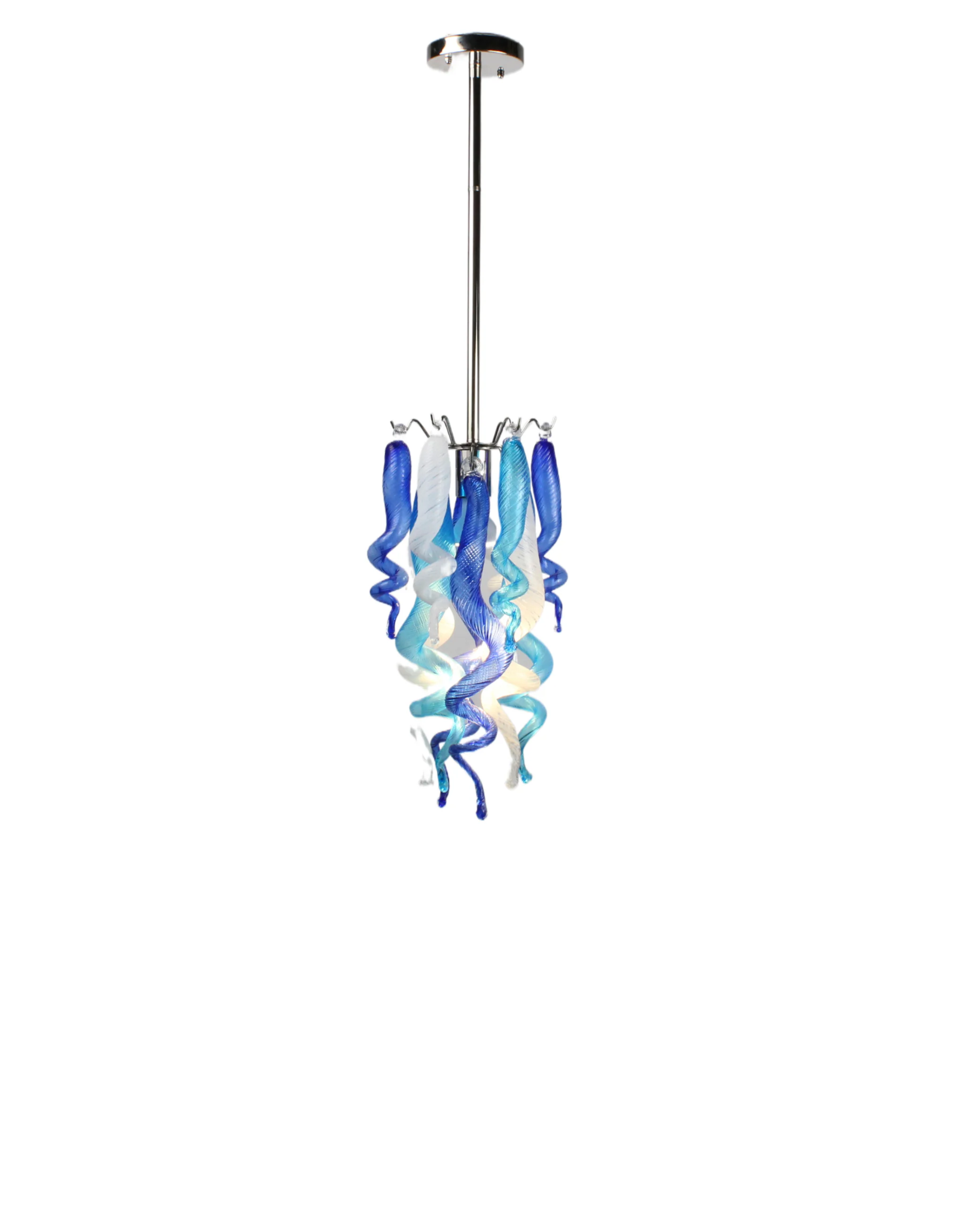 ColorSelect Blue Love Blown Glass Pendant