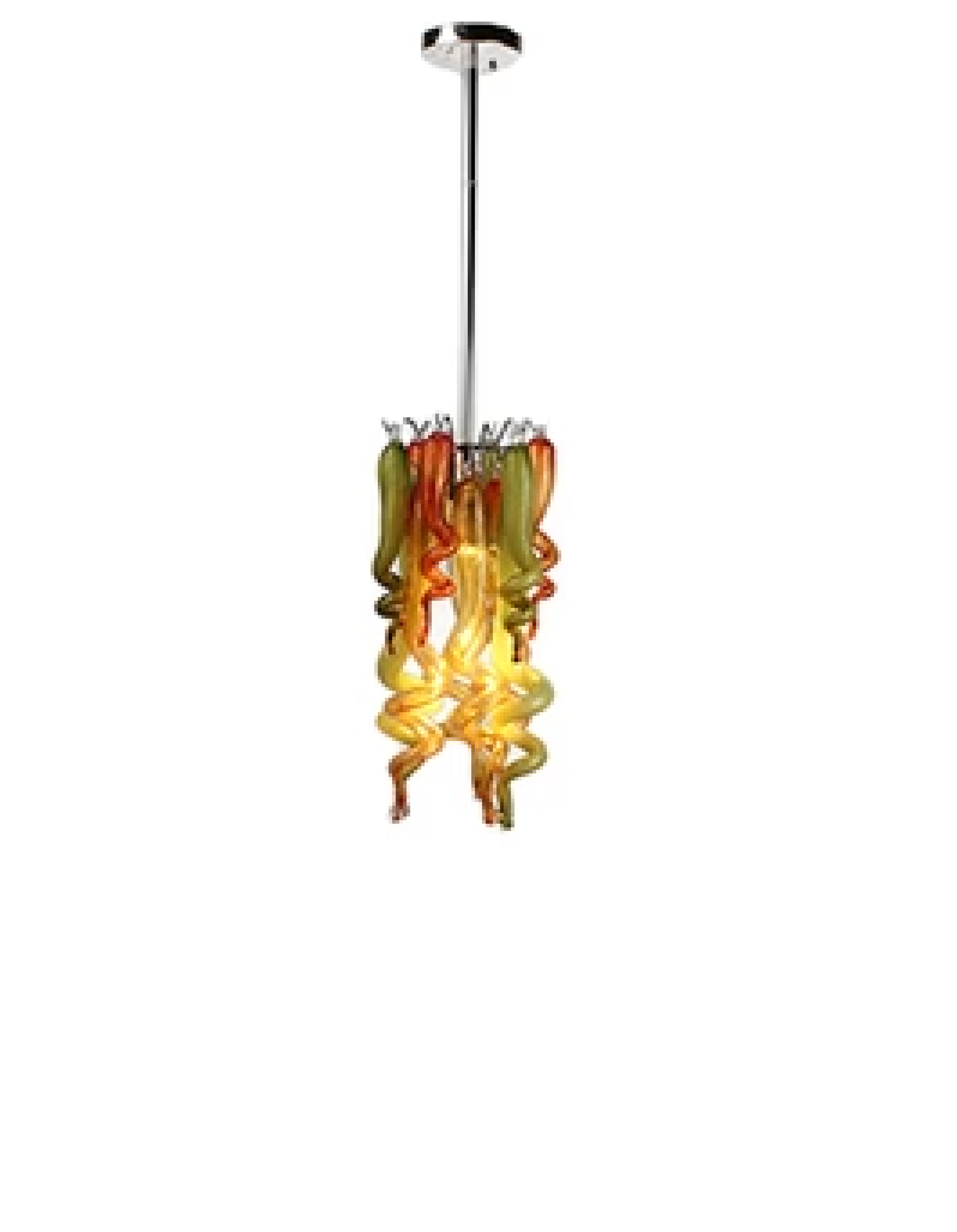 ColorSelect East Coast Autumn Blown Glass Pendant