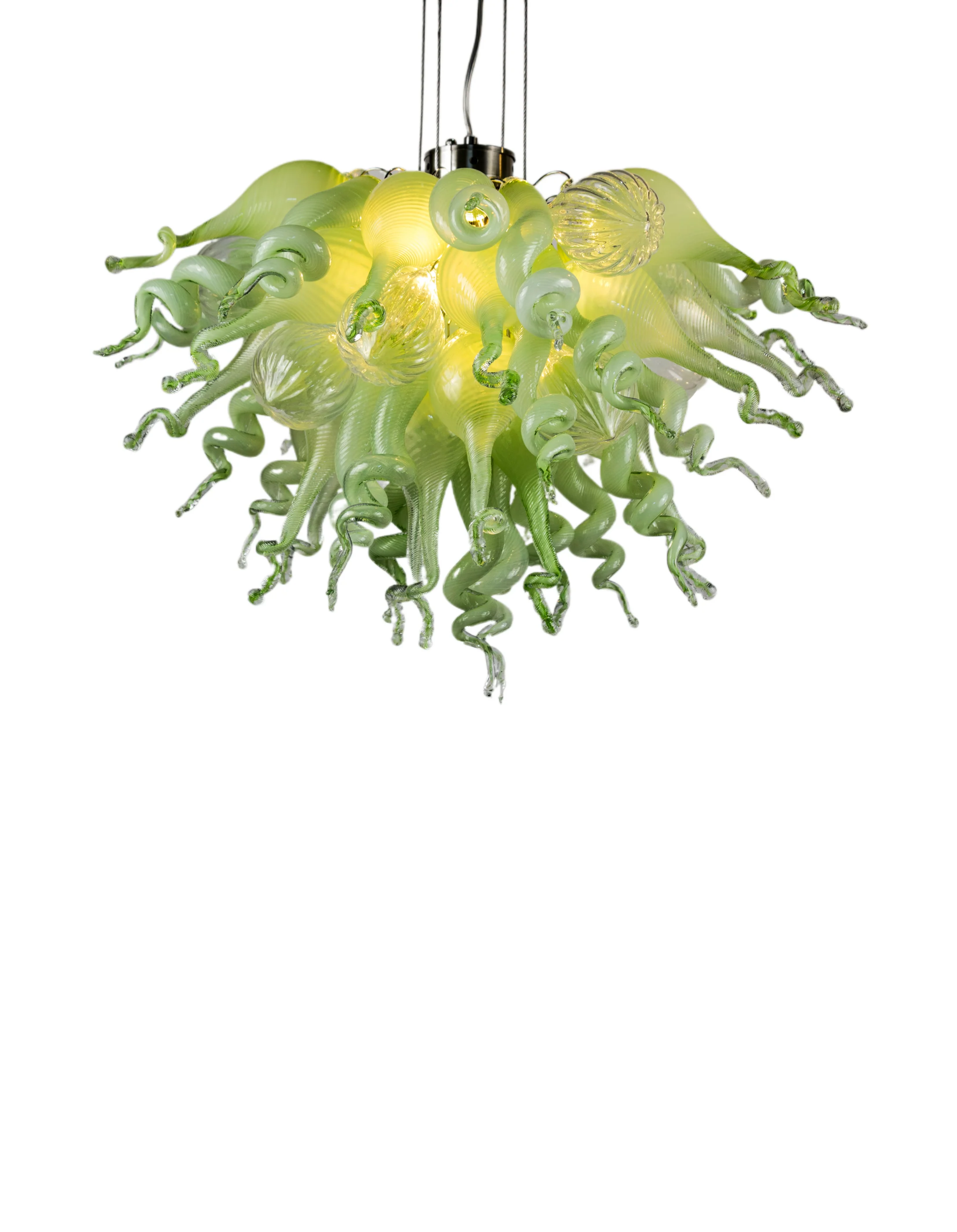 ColorSelect Mint Macaroon Mini Blown Glass Chandelier
